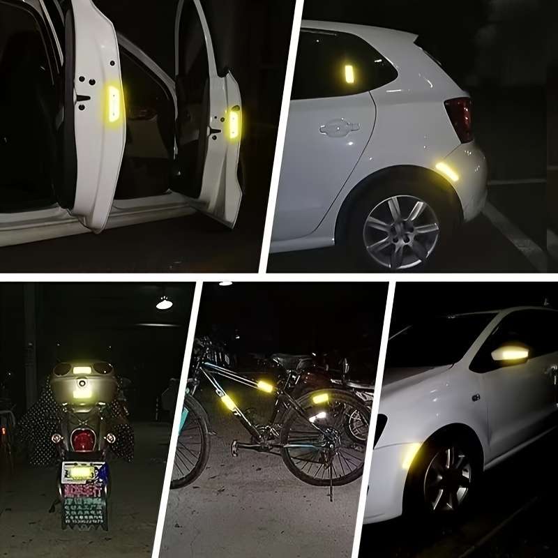 10pcs Yellow Car Night Safety Warning Collision Prevention Waterproof Night Light