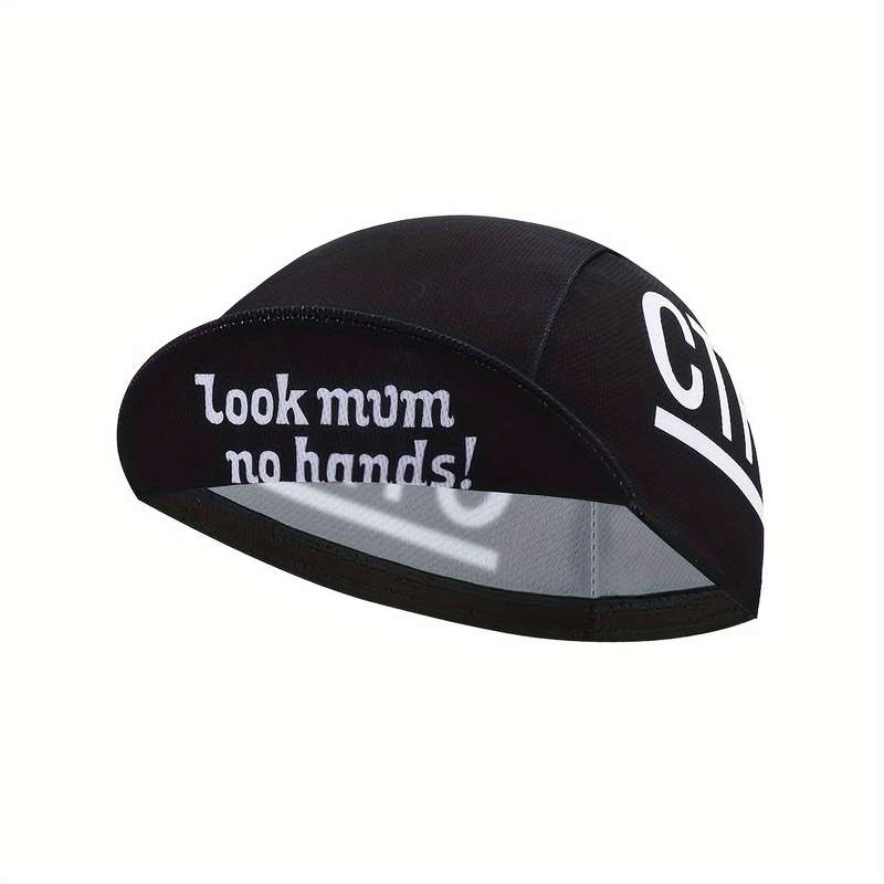 1pc Look Mum No Hands! Breathable Cycling Cap Lightweight Sun-Protective Outdoor Riding Hat by