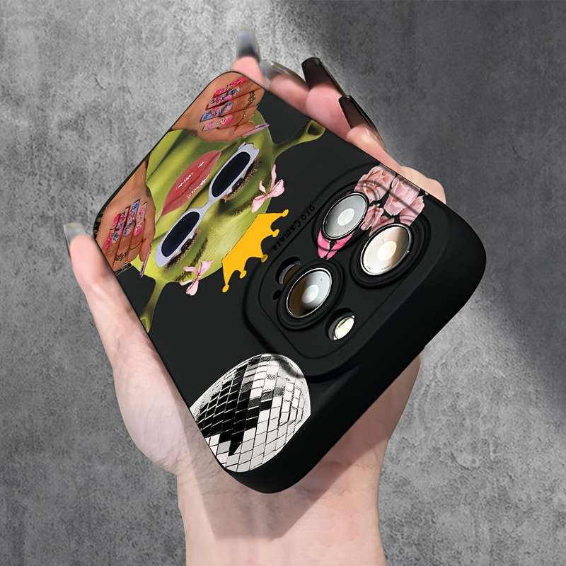 1Pc Black For iPhone 13 Art Shrek Phone Case