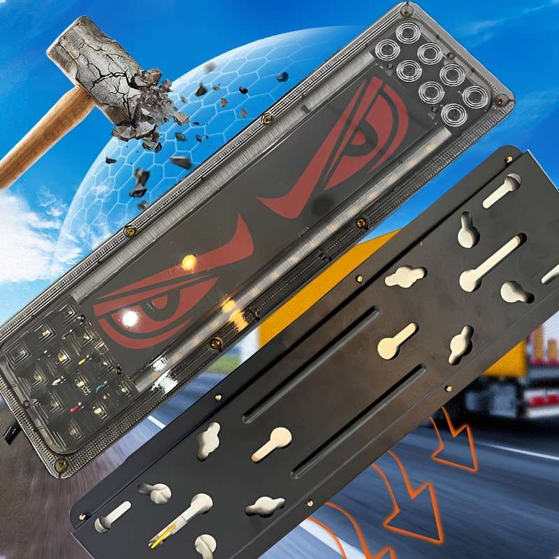 2pcs Car Rear Lights LED Lights for Car Auto Parts Automobile Assembly Lion Dance Ey