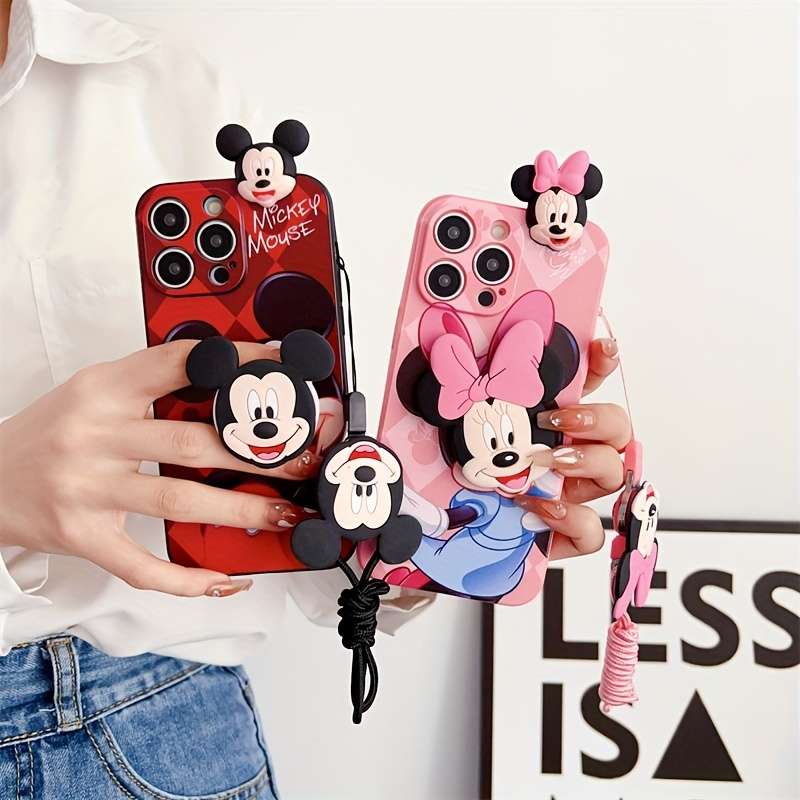 1Pc Pink Red For iPhone 7 Plus 8 Plus Phone Case Phone Cover