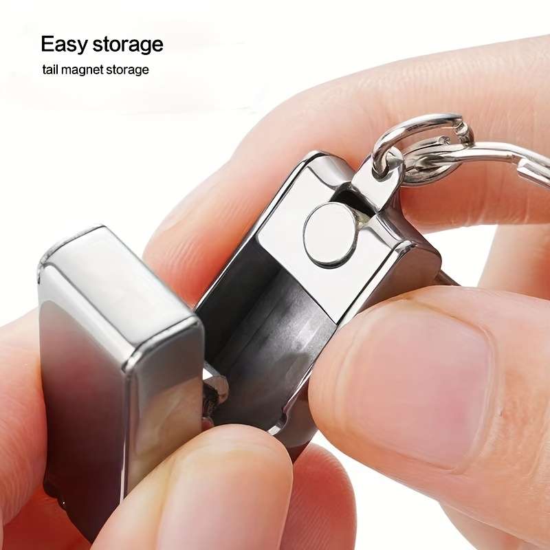 1pc Stainless Steel Precision Manicure Clippers Mini Folding Nail Clippers High-end Portable St