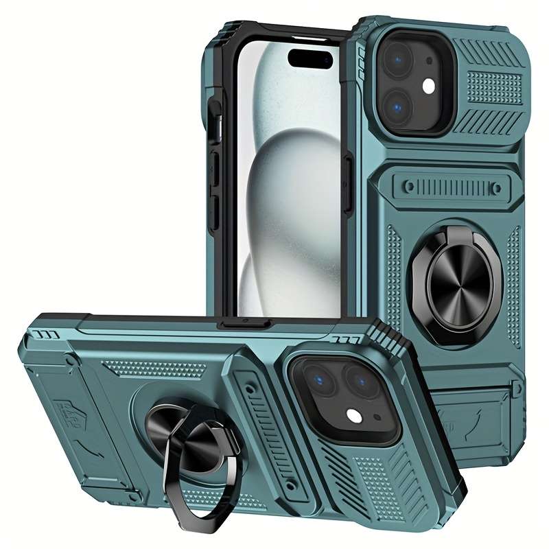 1Pc Blue For iPhone 13 Pro Max Heavy Duty Shockproof Phone Case