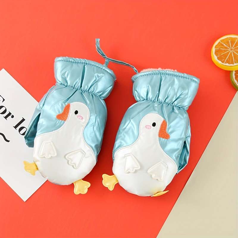 Winter Gloves Color White Size 1 To 3 Years Old