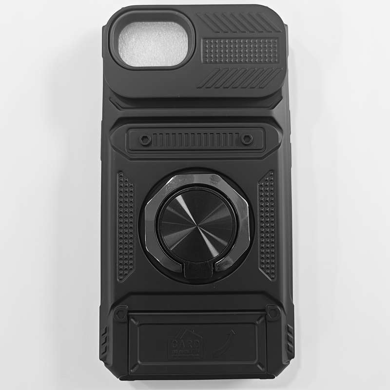 1Pc Black For iPhone 16e Heavy Duty Shockproof Phone Case