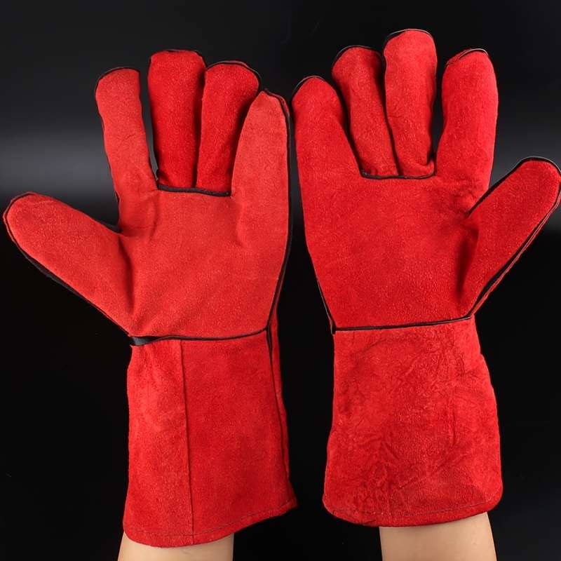 Work Gloves Color Red