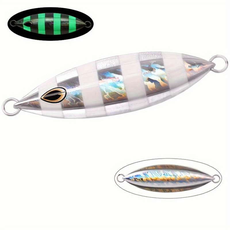 1pc 100g Metal Jig Vib Fishing Lure Sinking Lures For Deep Sea Fishing