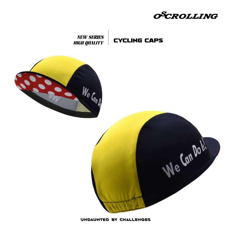 1pc Men'S Yellow Black Cycling Cap Windproof Sun-Protective Soft Shell Outdoor Sports Hat wit
