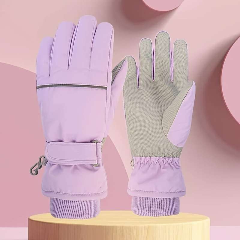 Winter Gloves Color Navy Blue