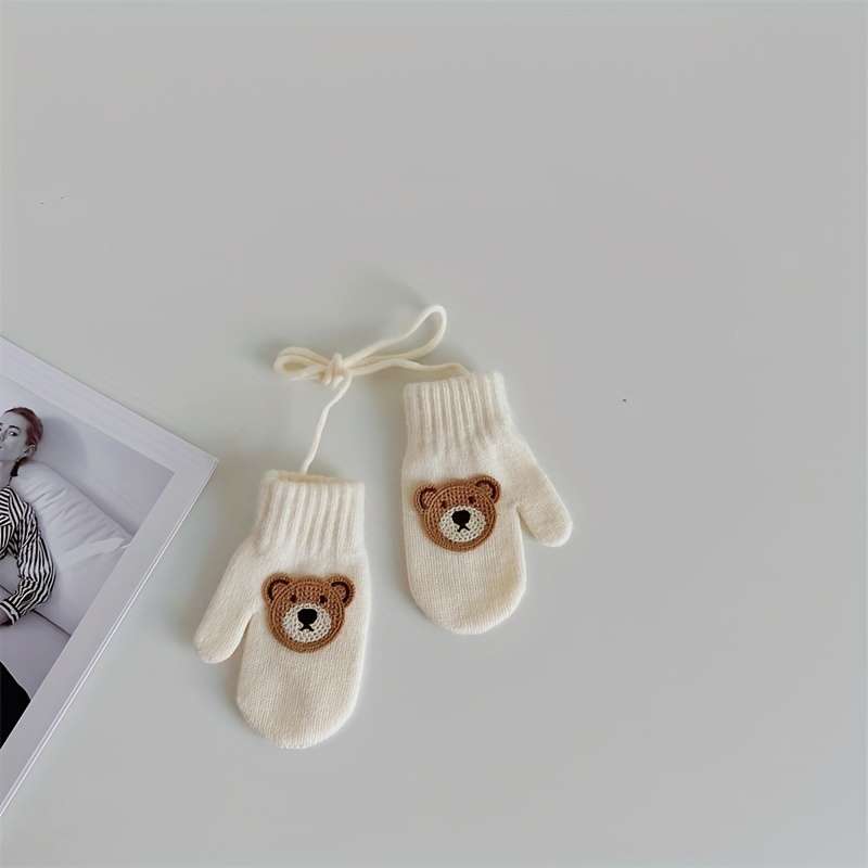 Winter Gloves Color Grey Size 1 To 6 Years Old