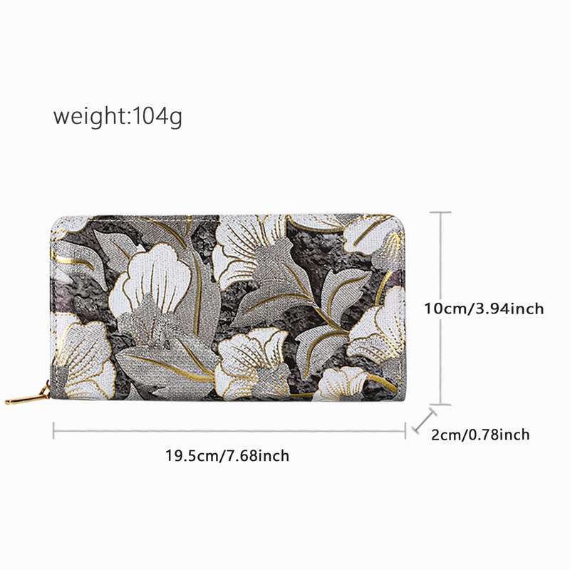 1pc Fashion Trend Women'S National Style Color Printing Coin Wallet 2025 Large Capacity Storage Bag