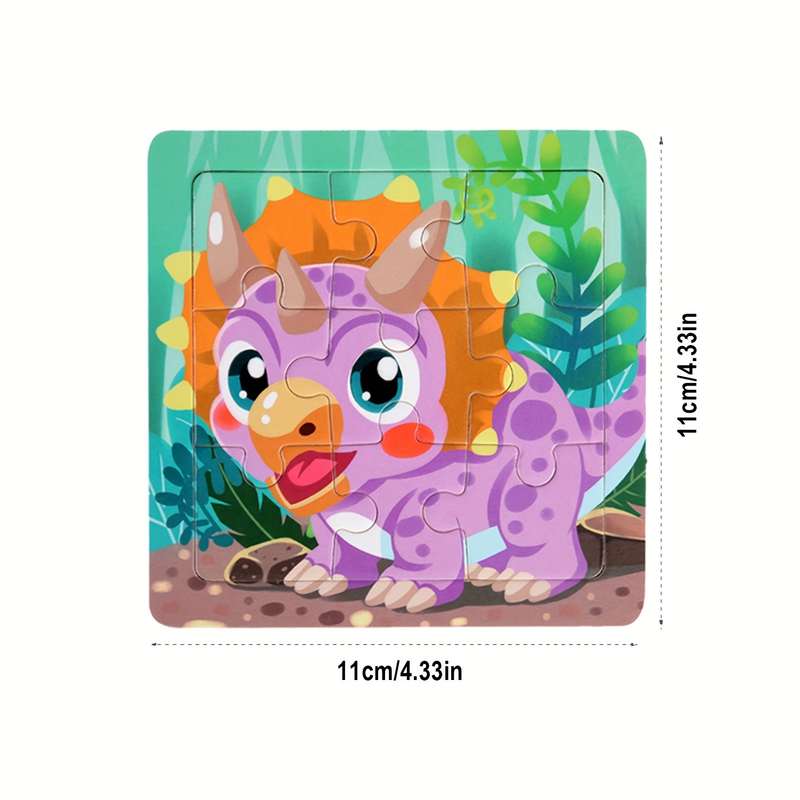 1pc Wooden Puzzles for Kids Detailed Illustrations Educational STEM Learning Toys fo