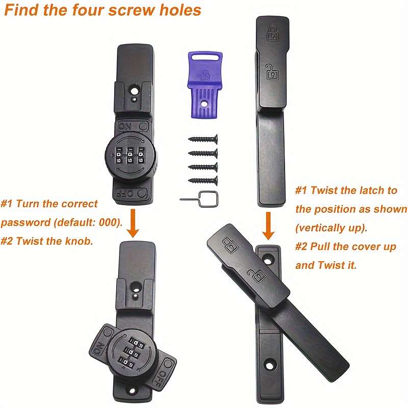Lock Model 180 Degree Flat Black