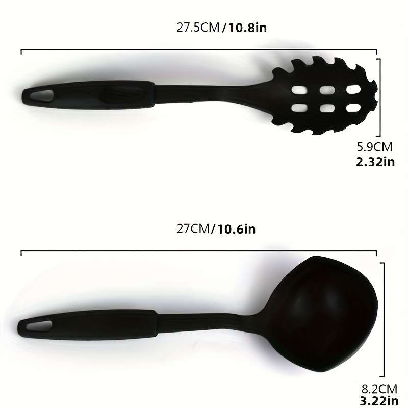 6pcs Set Kitchen Utensils Durable Cooking Tools Including a Ladle Solid And Slotted Spoons a