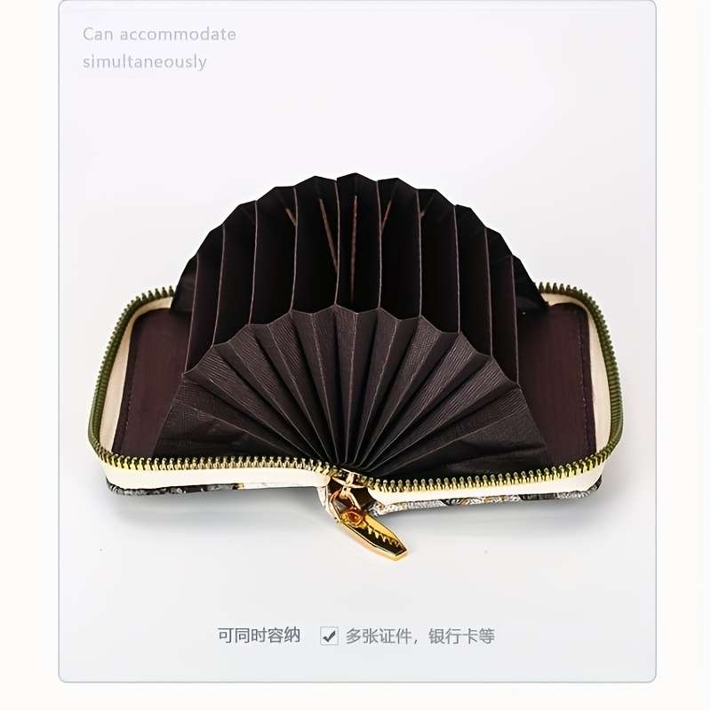 1pc Stylish Womens Zipper Wallet with Multiple Card Slots High Quality Coin Purse in Vibrant Mar