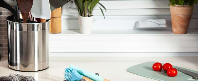 2pcs Kitchen Silicone Utensil Holder Durable Spoon Rest with Drip Mat Heat-Resistant Spoon