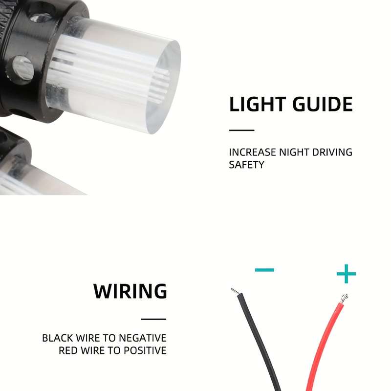 2pcs Car and Motorcycle Screw Lights Eagle Eye Stability Lights Neon Lights Extern