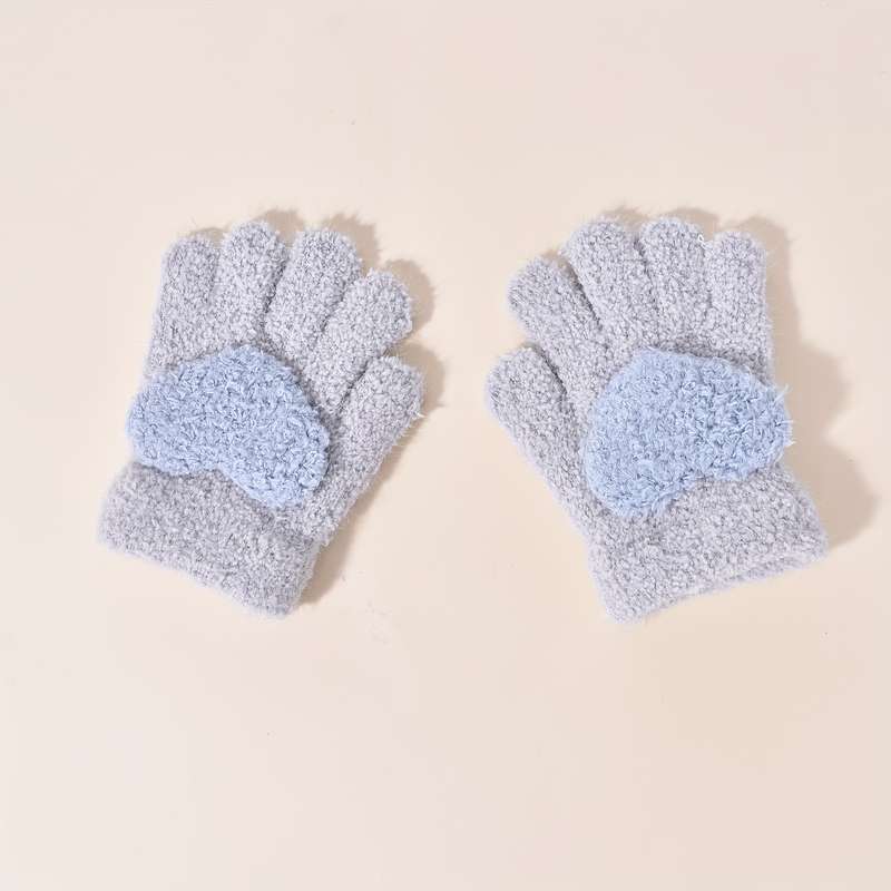 Winter Gloves Color Blue Size 1 To 3Y