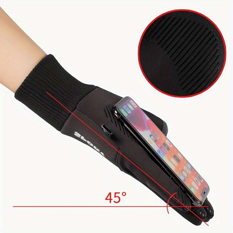 Winter Gloves Color Black Size One To Size