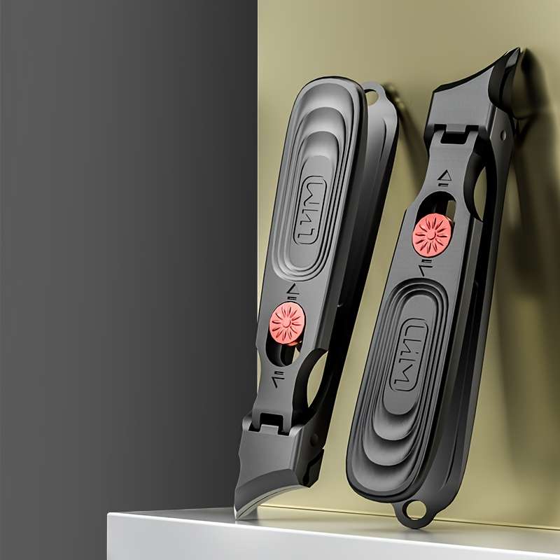 1pc nail clippers ergonomic nail scissors with file non-slip push-pull switch suitable for f