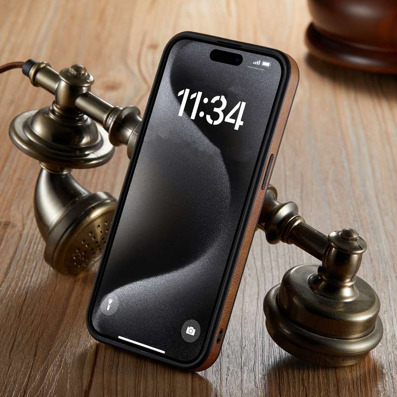 1Pc Black For iPhone 15 Phone Case Phone Cover