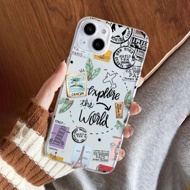 1Pc Transparent For iPhone 7 Plus 8 Plus Phone Case Phone Cover