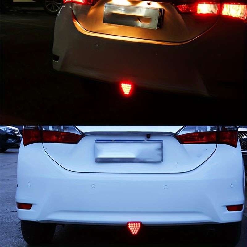 1pc 12V LED Triangular Car Decoration Lamp New Style for Car Without Battery