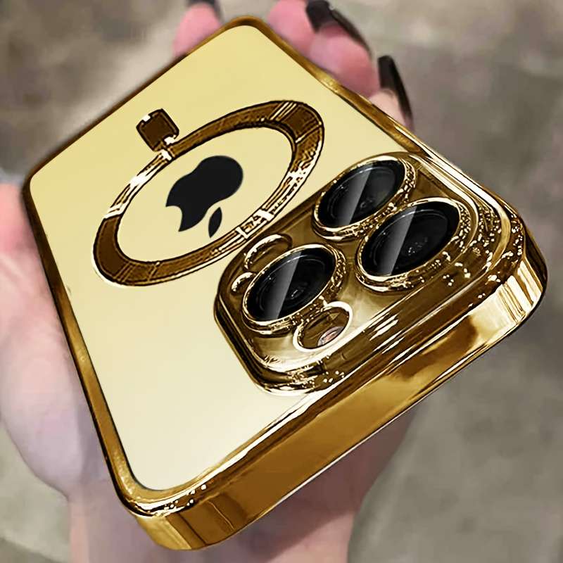 1Pc Golden For iPhone 13 Phone Case Phone Cover