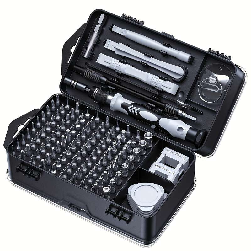 Screwdriver Bit Tool Set Color Black 132 In 1