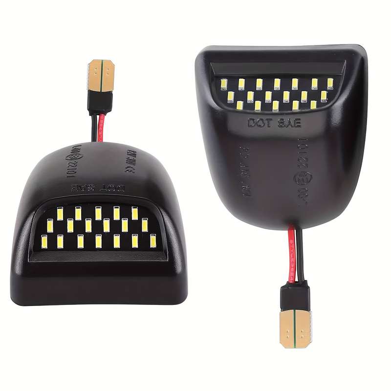 2pcs LED License Plate Light Kit for Toyota Tacoma Tundra 2012-2024 12-24V Plug & Pl