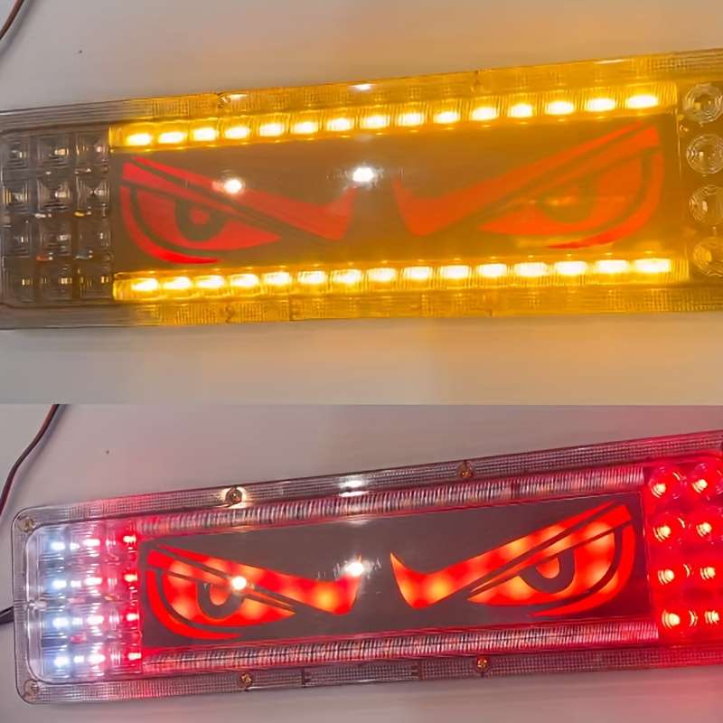 2pcs Car Rear Lights LED Lights for Car Auto Parts Automobile Assembly Lion Dance Ey