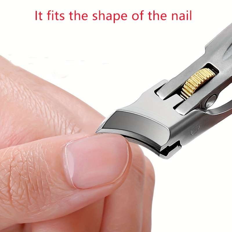 1pc Stainless Steel Nail Clippers with Precision Slant Edge Sharp Durable for Thick  Ingrow