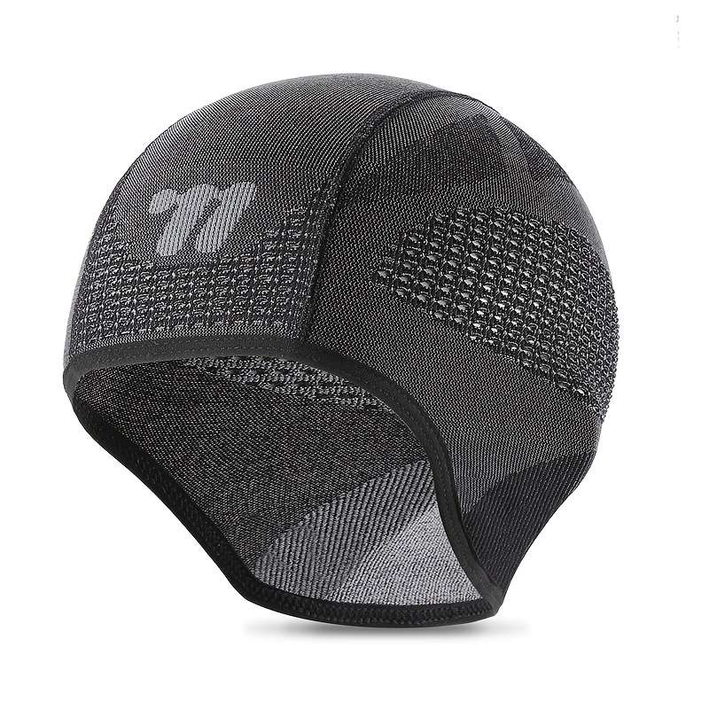 1pc WEST BIKING Men's Breathable Mesh Skull Cap with Ear Flaps Cooling Helmet Liner for Cycling