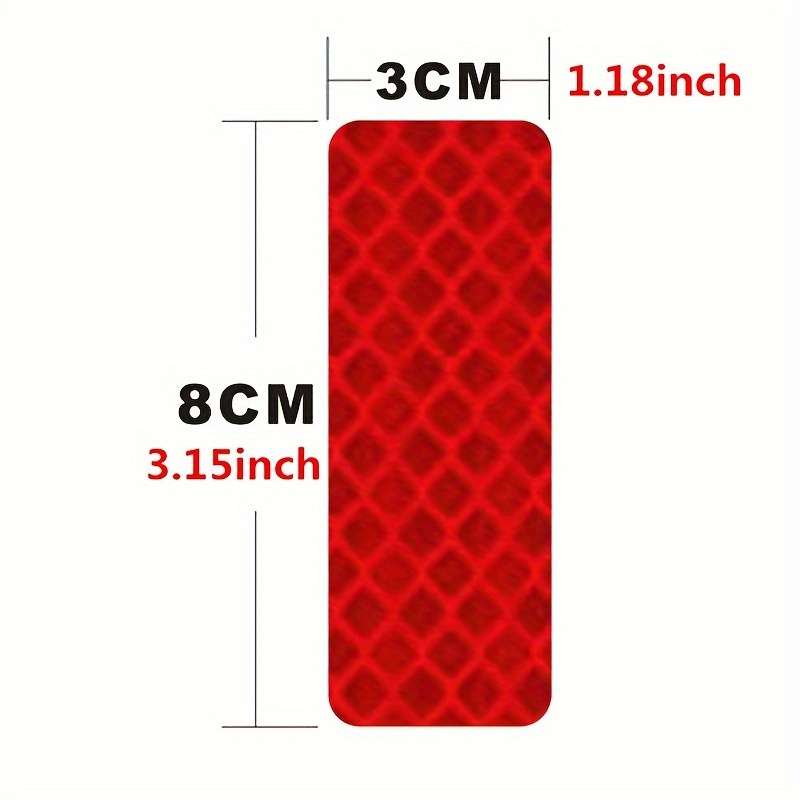 10pcs Red Car Night Safety Warning Collision Prevention Waterproof Night Light Ele