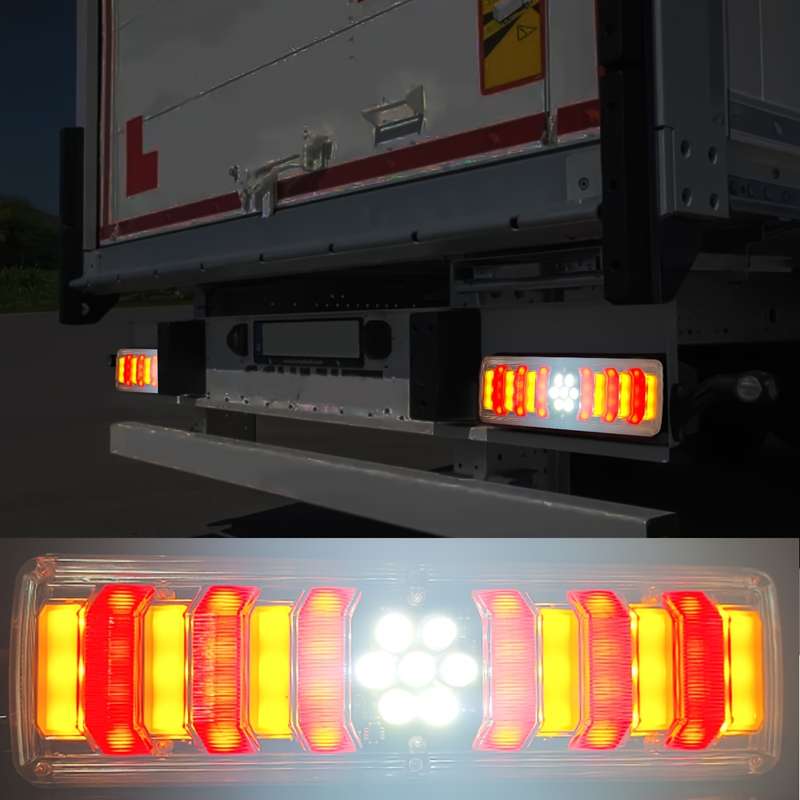2pcs Multi Purpose LED Car Bulb High Bright Truck Tail Lights Truck Trailer RV Rear B