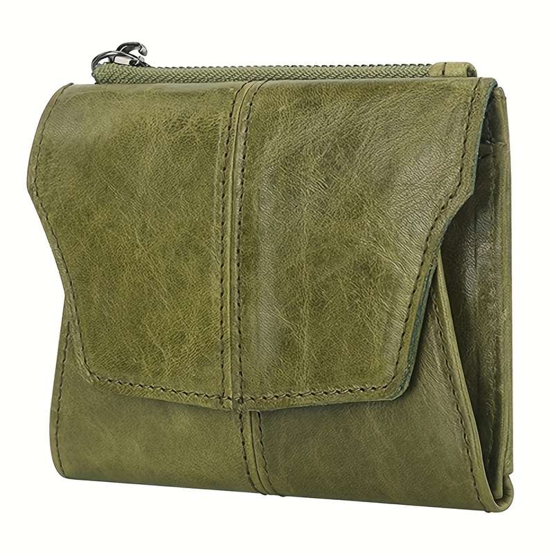 1pc Womens Slim Wallet Authentic Genuine Top Layer Cow Leather Wallet Credit Card Holder for Men