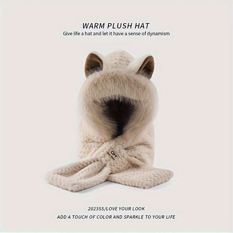 Winter Hat Color Khaki Items Cat Ears