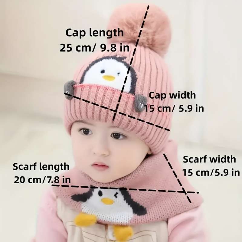 Winter Hat Color Little Penguin Logo Baby Hat   Khaki Size Recommended Age: 2 5 Years Old