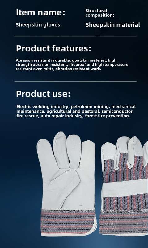 Work Gloves Color Sheepskin Welder Gloves