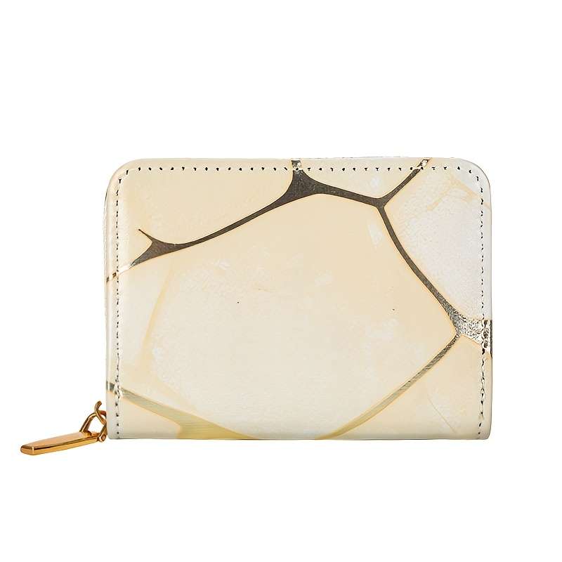 1pc Stylish Womens Zipper Wallet with Multiple Card Slots High Quality Coin Purse in Vibrant Mar