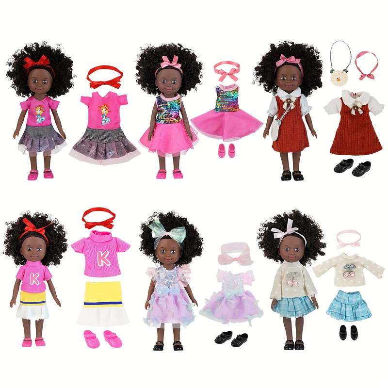 Toy Dolls Style ST Q10 070C Colorful Yarn Skirt