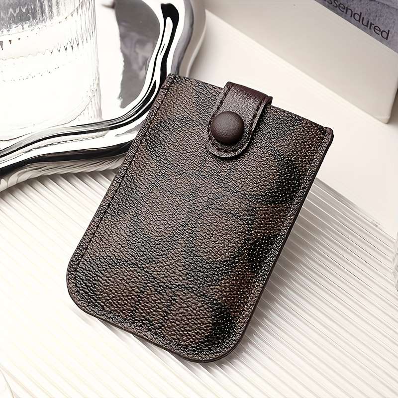 1pc Fashionable Women'S Slim Credit Card Holder Wallet Multi-Card Slot Design Stylish Polyeste