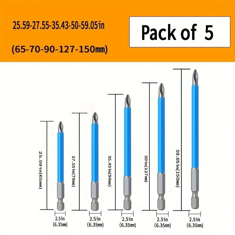 Screwdriver Bit Tool Set Model 5Pcs 25 50 65 70 90