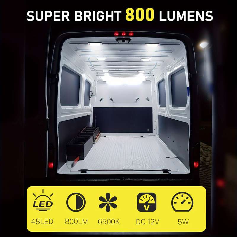 1pc Round Dome Light RV Interior Lighting 800 Lumens Super Bright RV LED Ceiling R