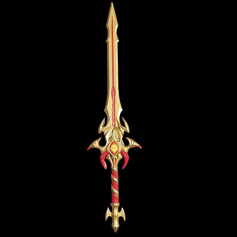Toy Weapons Color Golden Material Monocular Sword