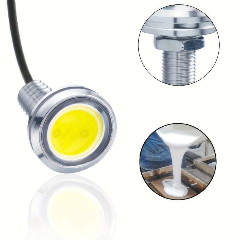 2pcs DC12V 18mm Eagle Eye LED Car Fog Lamp DRL Daytime Running Blub Backup Reverse T
