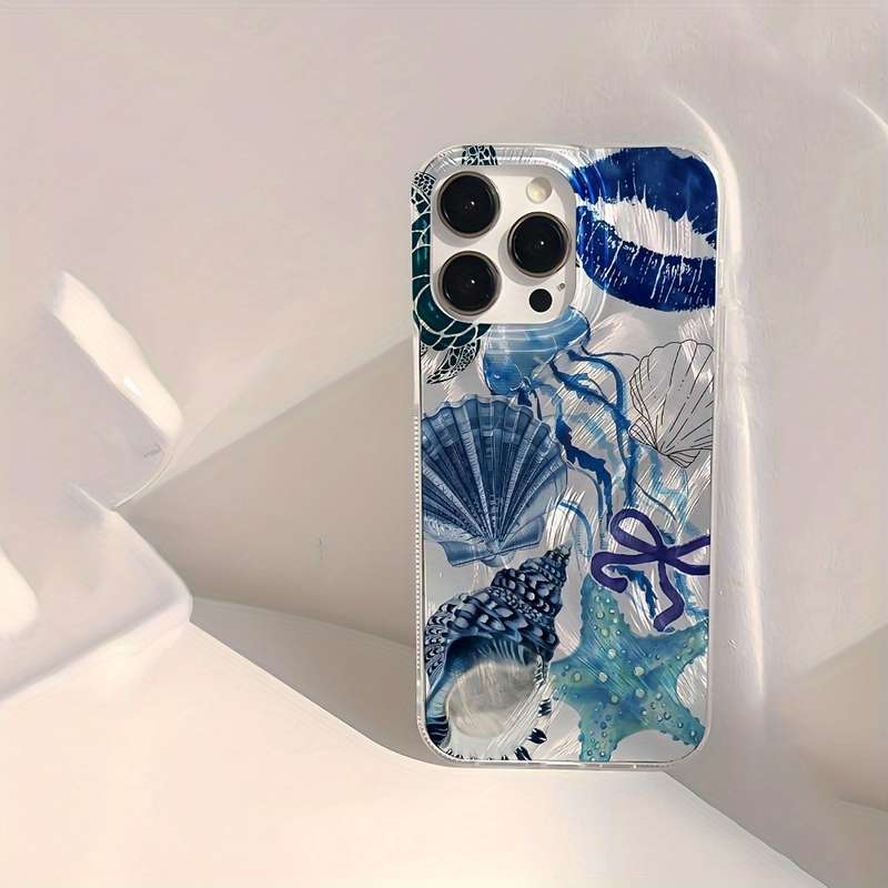 1Pc Silvery For iPhone 15 Plus Phone Case Phone Cover