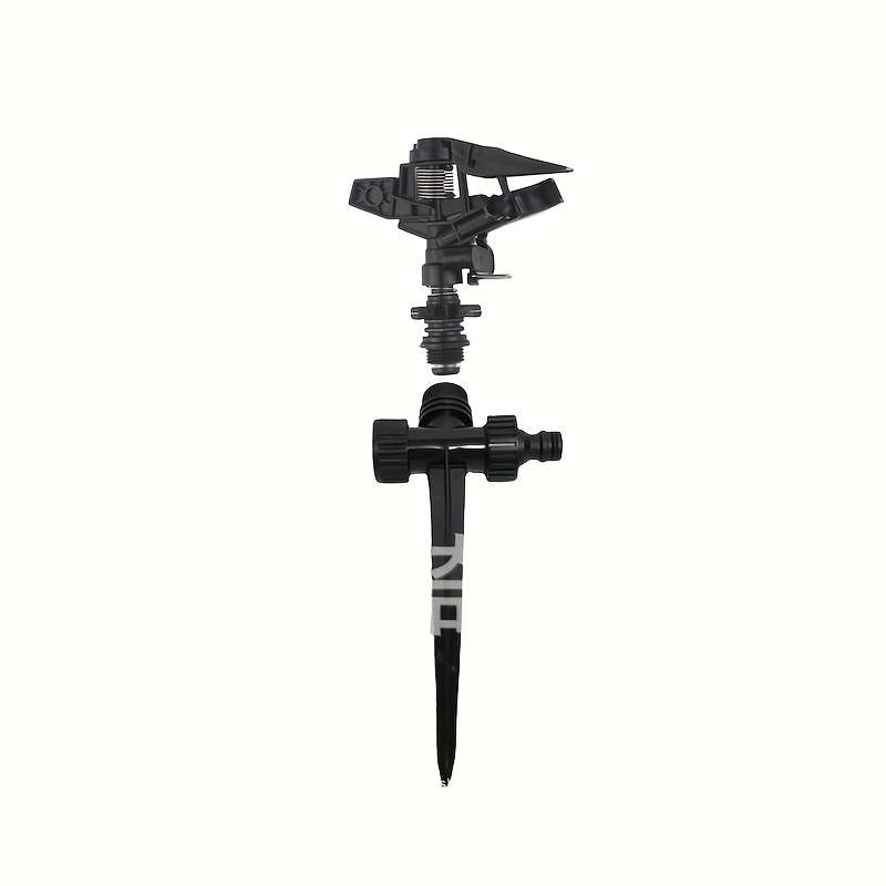 1Pc Green Black High Pressure Sprinkler Set With Long Range Nozzle