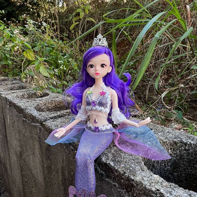 Toy Dolls Items 2pcs purple Add pink