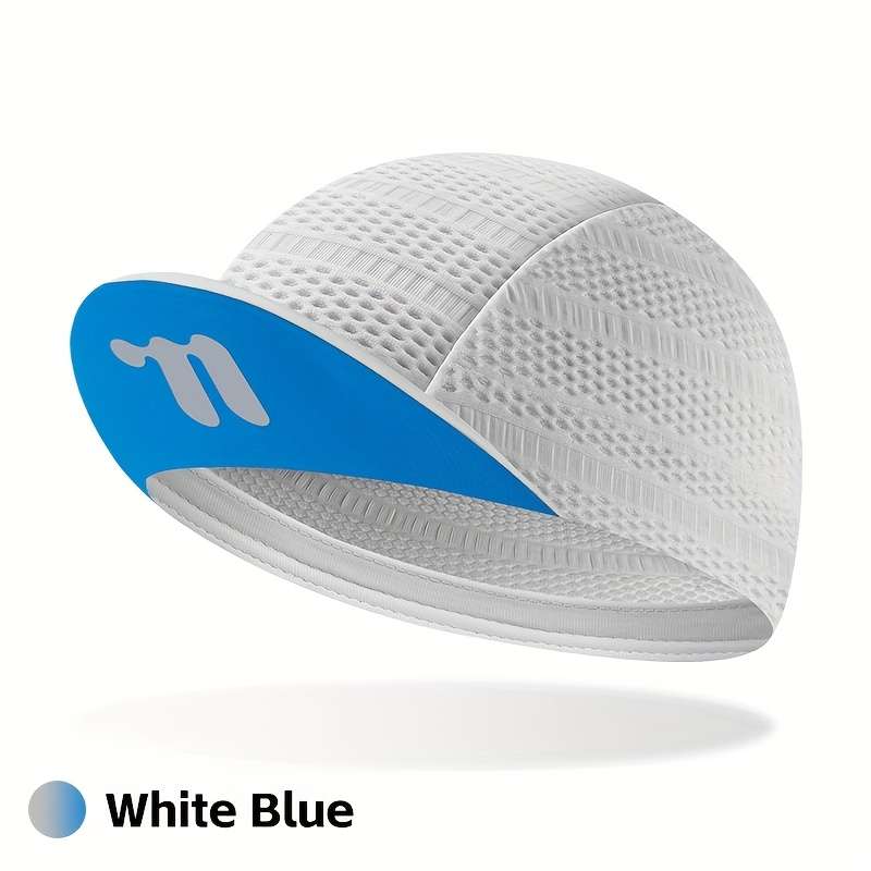 1pc WEST BIKING Quick-Dry Cycling Cap Breathable Mesh Back Lightweight Polyester Bike Hat for Men